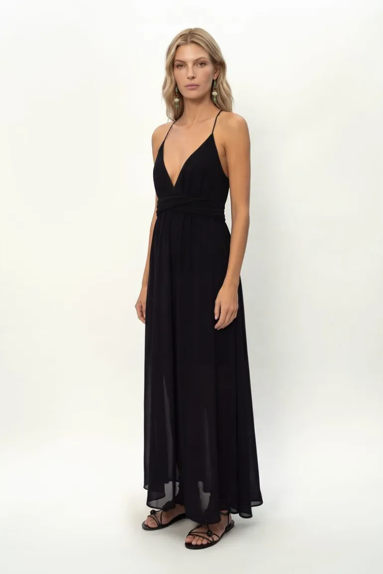 Vestido Midi Ggt Costa Metais