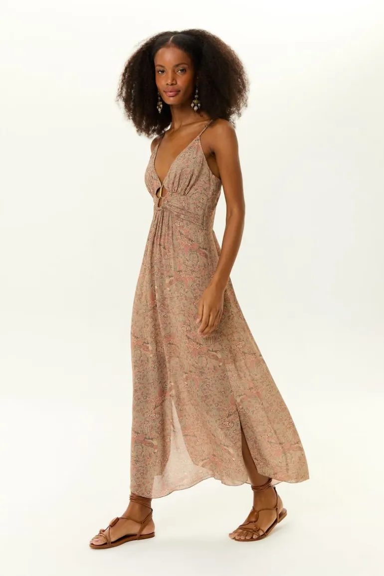 Vestido Midi Ggt Estampa Condor
