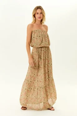 Vestido Midi Ggt Estampa Horto
