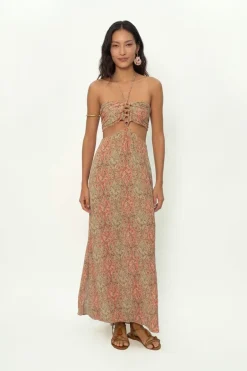 Vestido Midi Ggt Estampa Solar
