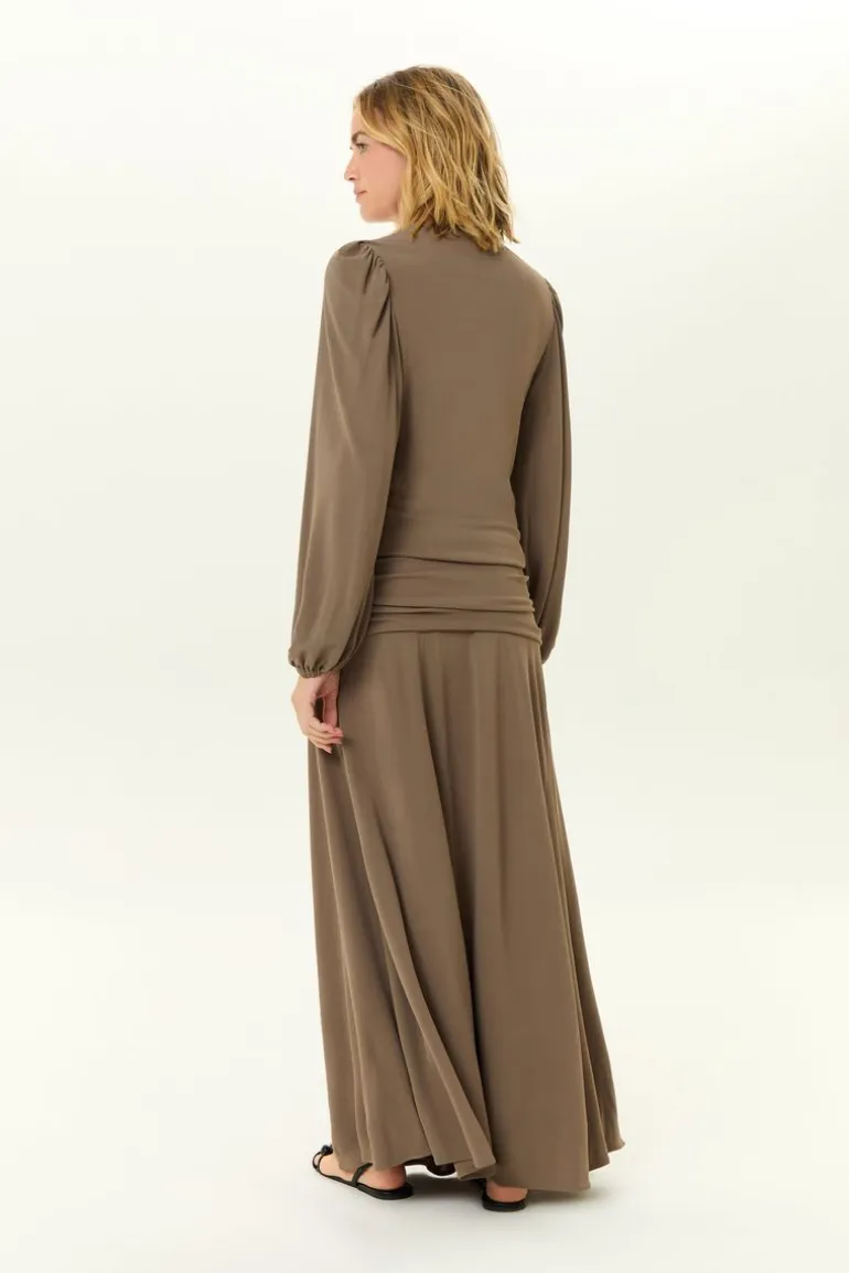 Vestido Midi Manga Longa