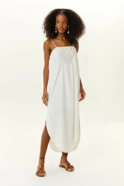 Vestido Midi Pala Bordado Ivy