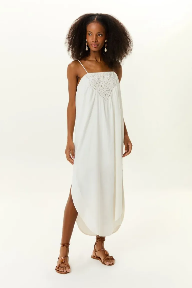 Vestido Midi Pala Bordado Ivy