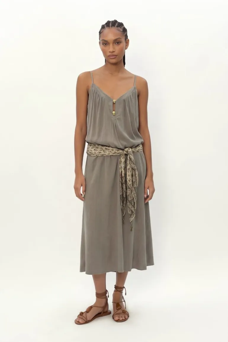Vestido Midi Passador Concha
