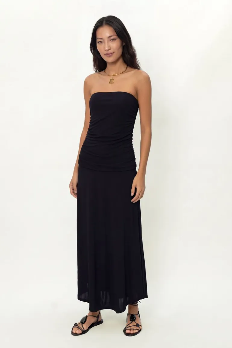 Vestido Midi Sem Alça
